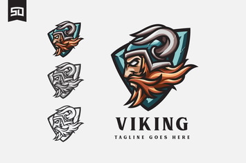 Viking Logo Mascot Design