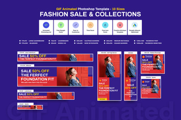 GIF Banners - Fashion Sale Banners Ad