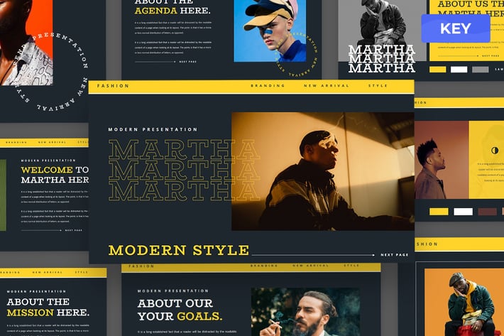 Martha - Fashion Keynote Presentation Template