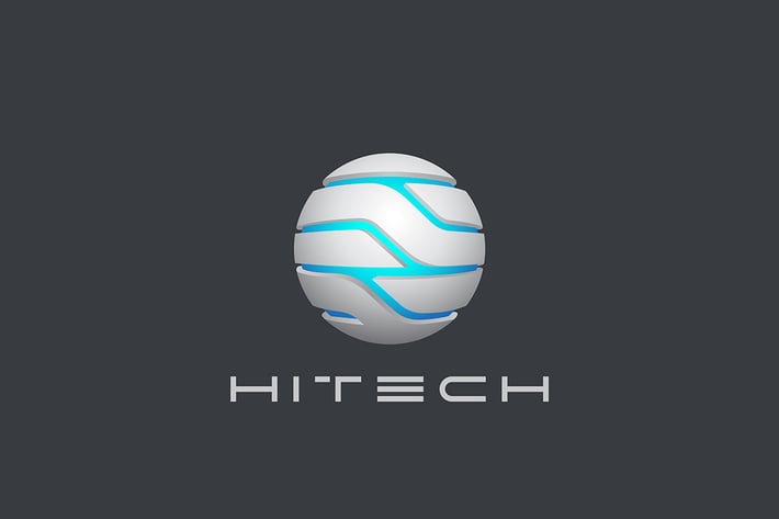 Logo Hitech Technology Virtual AI Future Sphere