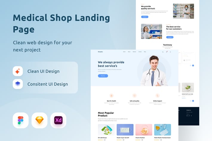 Medical Shop Landing Page