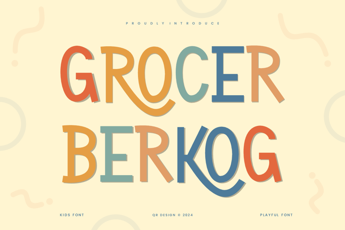 Grocer Berkog - Paint & Playful Font