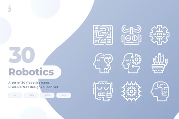 30 Robotics Icons