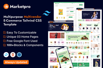 MarketPro - eCommerce Multivendor Tailwind CSS 