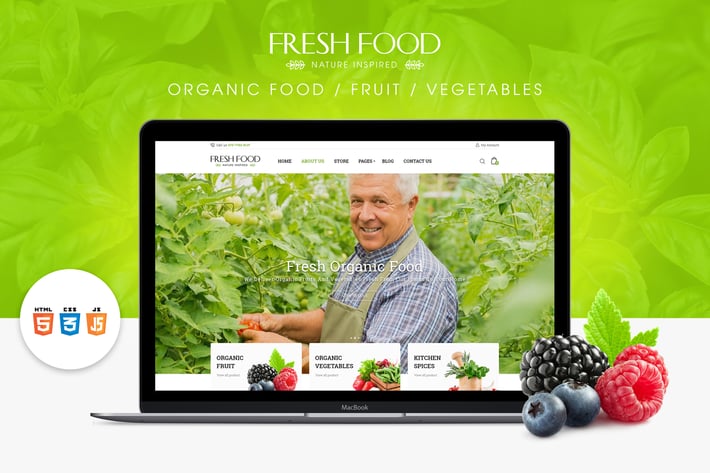 Fresh Food – Organic Food/Fruit HTML Template