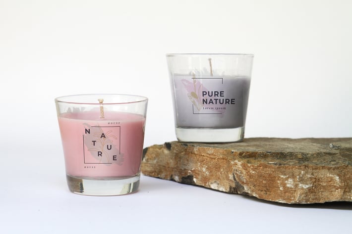 Candle Glass Mockup
