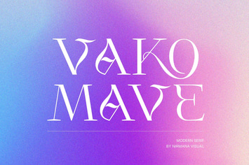 Vako Mave - Logo Font