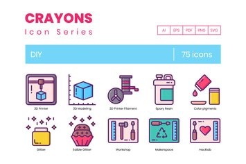 75 DIY Line Icons