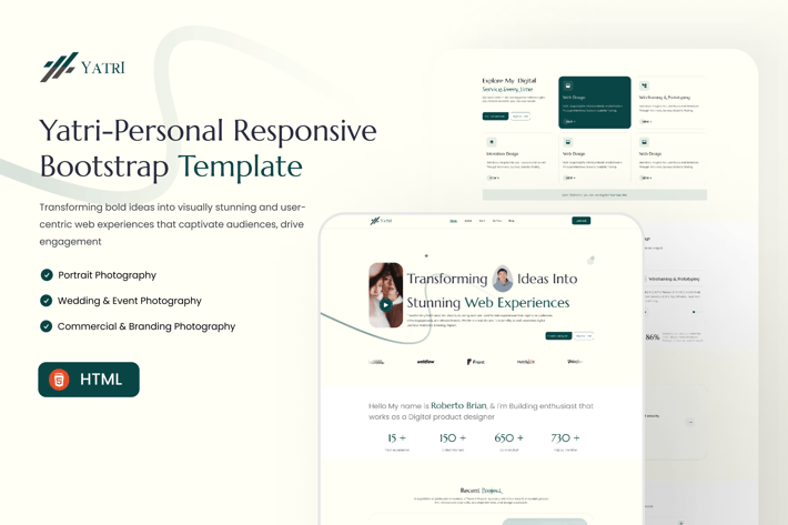 Yatri-Personal Responsive Bootstrap Template