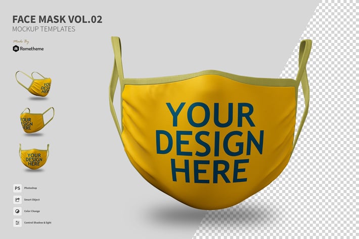 Face Mask vol.02 - Mockup