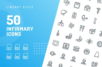Infirmary Line Icons