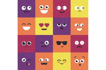 Smiles - modern vector set of emoji illustrations.