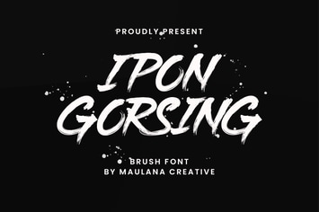 Ipon Gorsing Brush Font