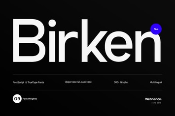 Birken Nue - A Minimal Sans-Serif Font Family