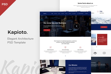 Kapioto - Corporate OnePage PSD Template