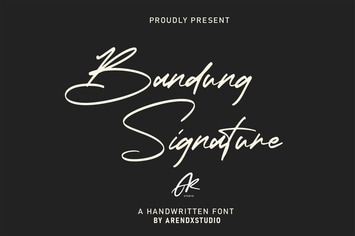 Bandung Signature | Modern Font