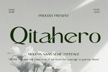 Qitahero - Modern Sans-Serif Typeface