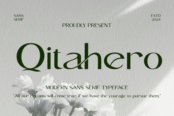 Qitahero - Modern Sans-Serif Typeface