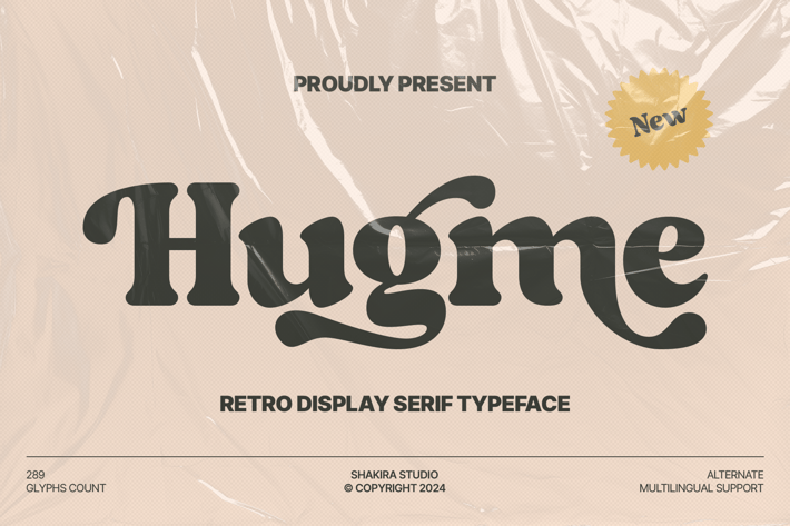 Hugme - Retro Serif Display