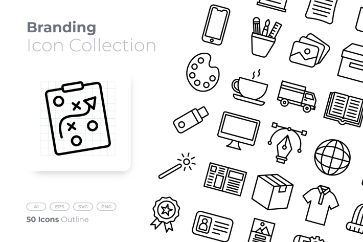 Branding Outline Icon