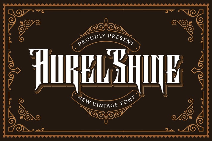 Aurel Shine - Blackletter Font