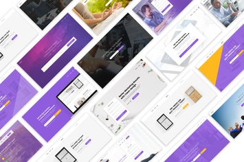 Website hero slider psd template