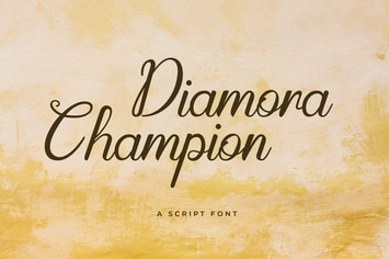 Diamora Champion Handwritten Script