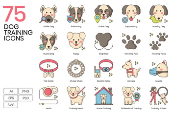 Dog Training Icons
