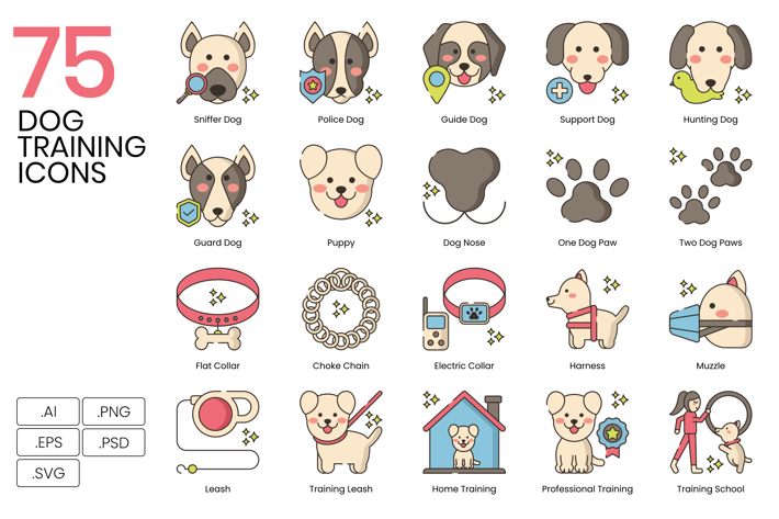 Dog Training Icons