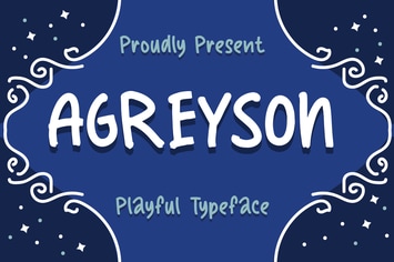 Agreyson - A Handmade Playful Typeface