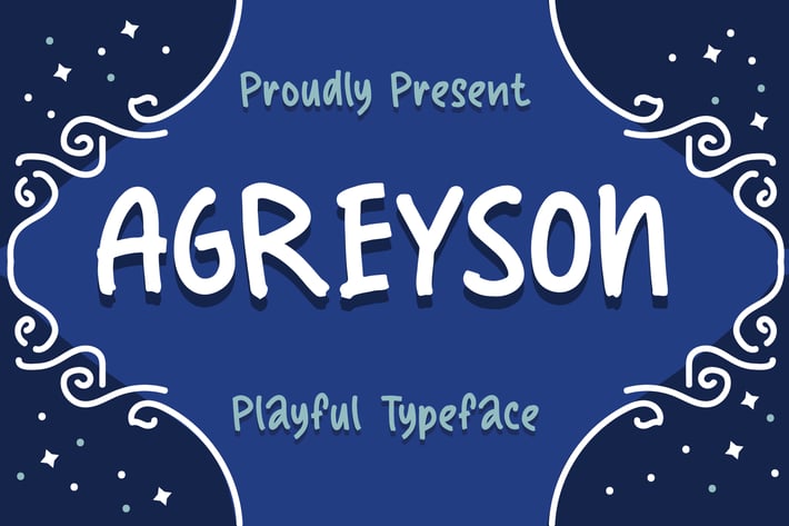Agreyson - A Handmade Playful Typeface