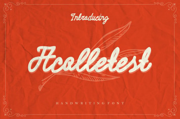Acolletest - Modern Script Font