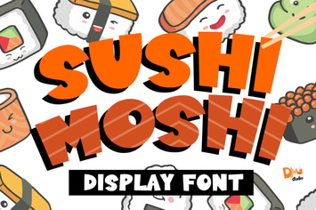 Sushi Moshi - Delicious Display Font 