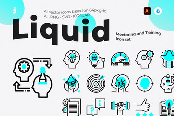 30 Mentoring and Training Icons