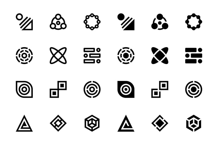 34 Abstract Icons