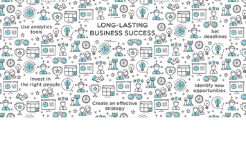 Long-Lasting Business Success Vector Illustration