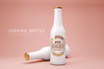 Ceramic bottle PSD Mock-Up