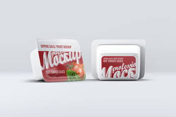 Dipping Sauce Packet Mock-Up