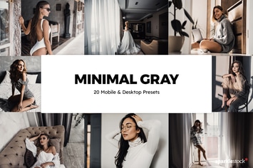 20 Minimal Gray Lightroom Presets & LUTs