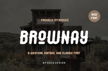 Brownay  - Western & Vintage Font