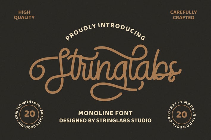 Stringlabs - Monoline Retro Font