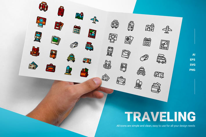 Traveling - Icons