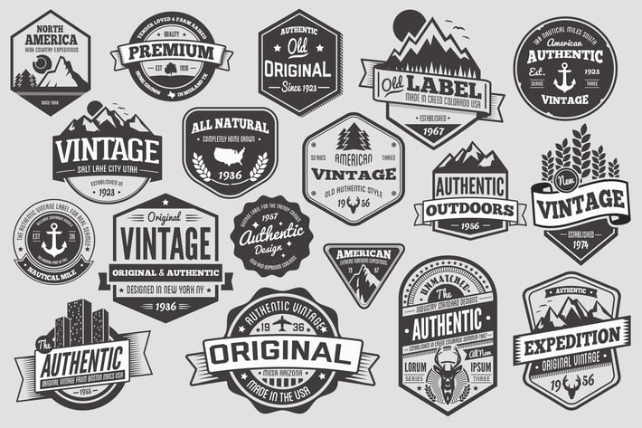 18 Vintage Badges and Logos