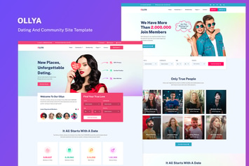 Dating and Community Site Template