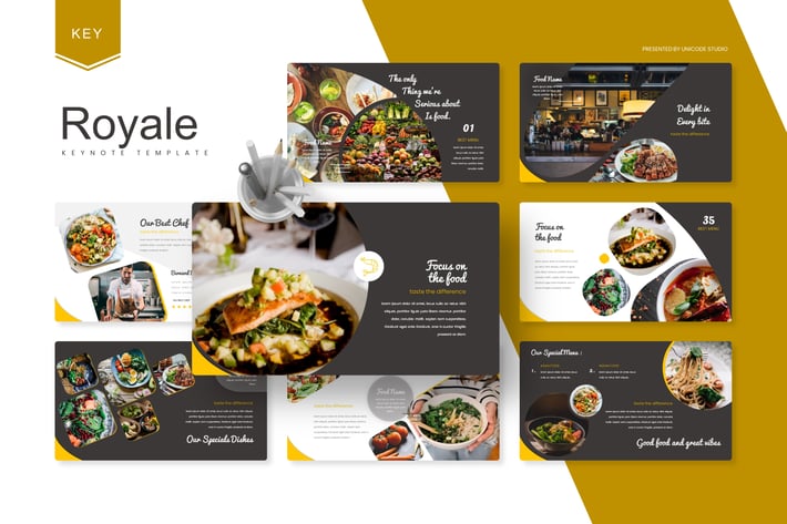 Royale - Food  Keynote Template 