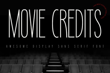 Movie Credits Entertainment Font