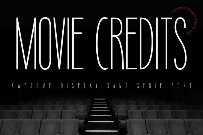 Movie Credits Entertainment Font