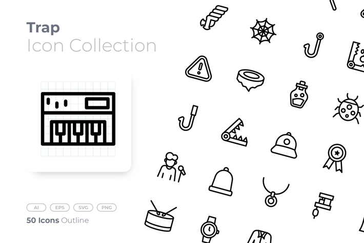 Trap Outline Icon