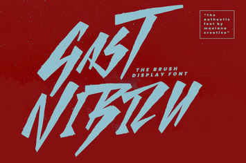 Gast Nibizu Brush Display Font