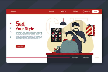 Set Your Style - Web Header & Vector Illustration
